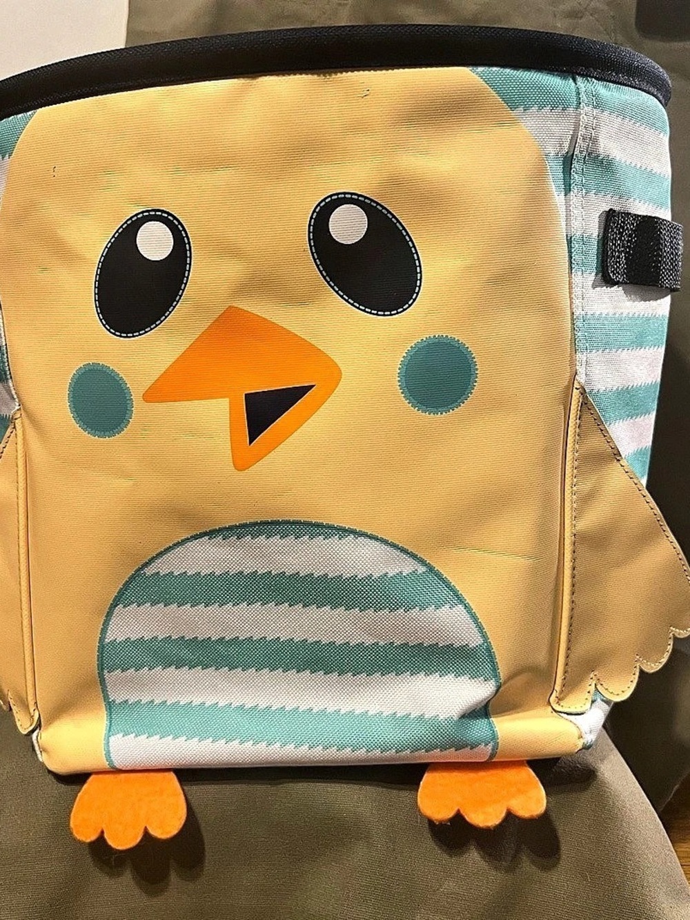 Owl Kids Bag in Yellow & Green